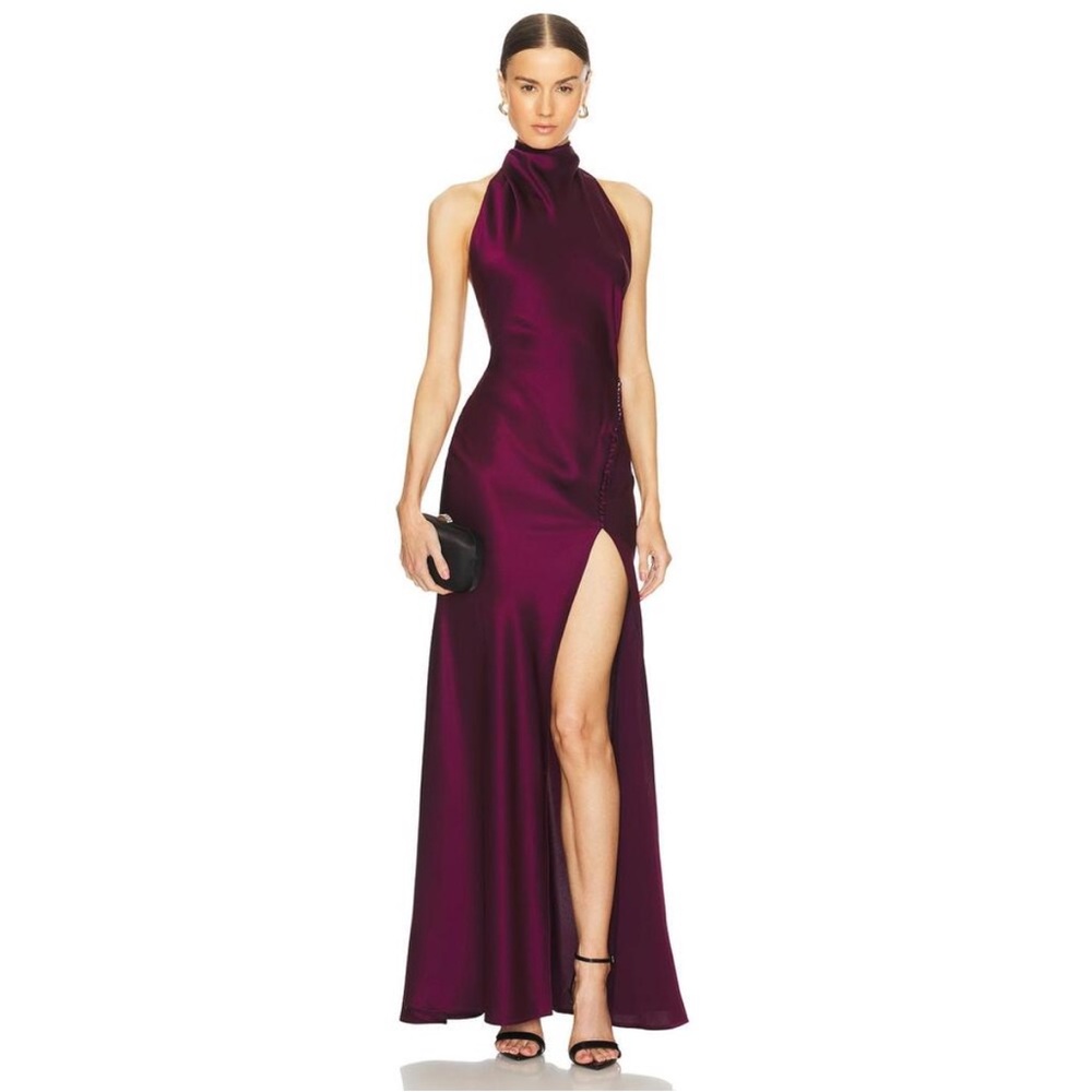 Sau Lee Penelope Gown In Bordeaux
Size 2
